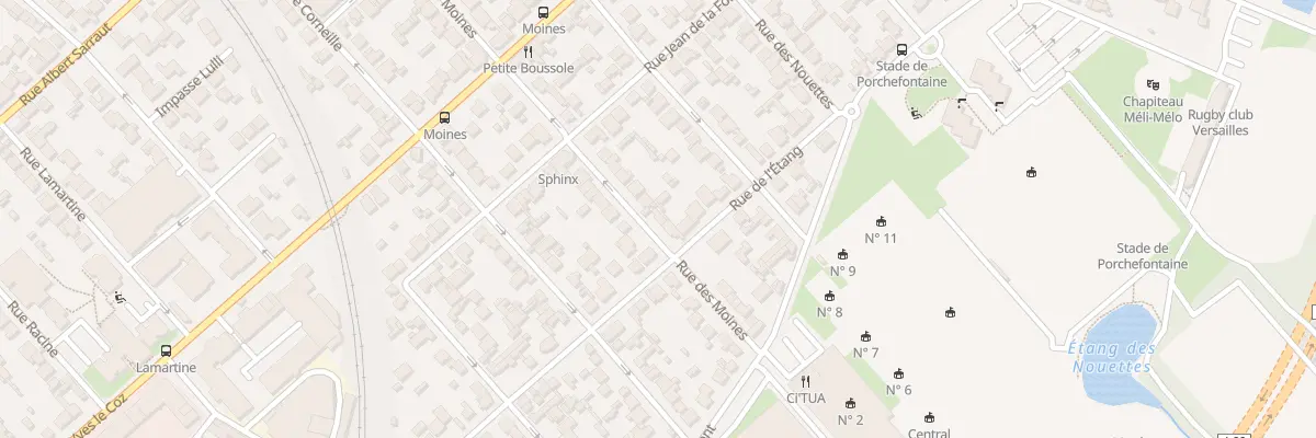 Plan du 23 Rue des Moines à Versailles