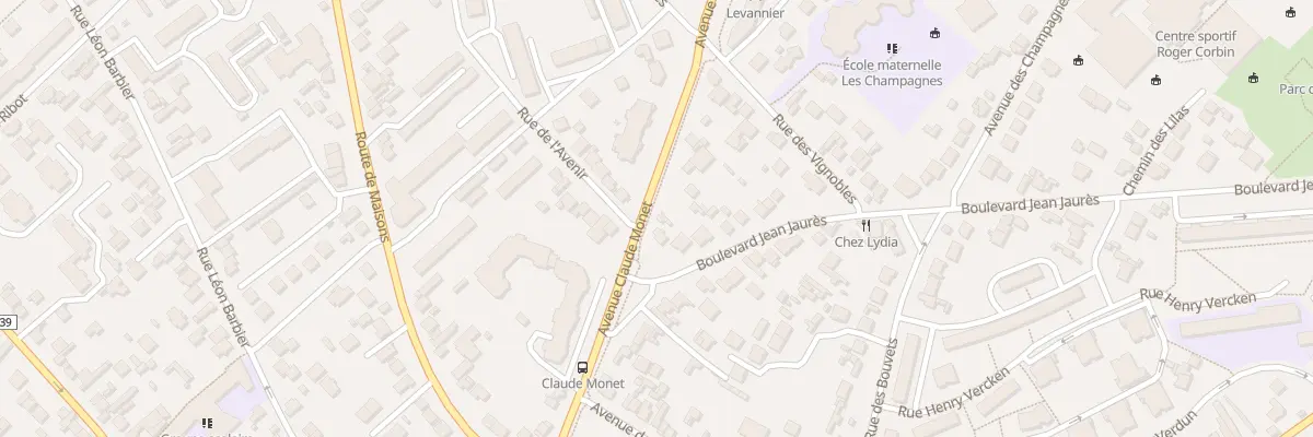 Plan du 2 Rue Claude Monet à Chatou