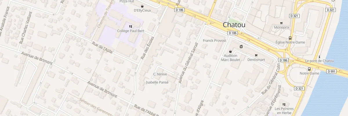 Plan du 16 Av du Gen Sarrail à Chatou