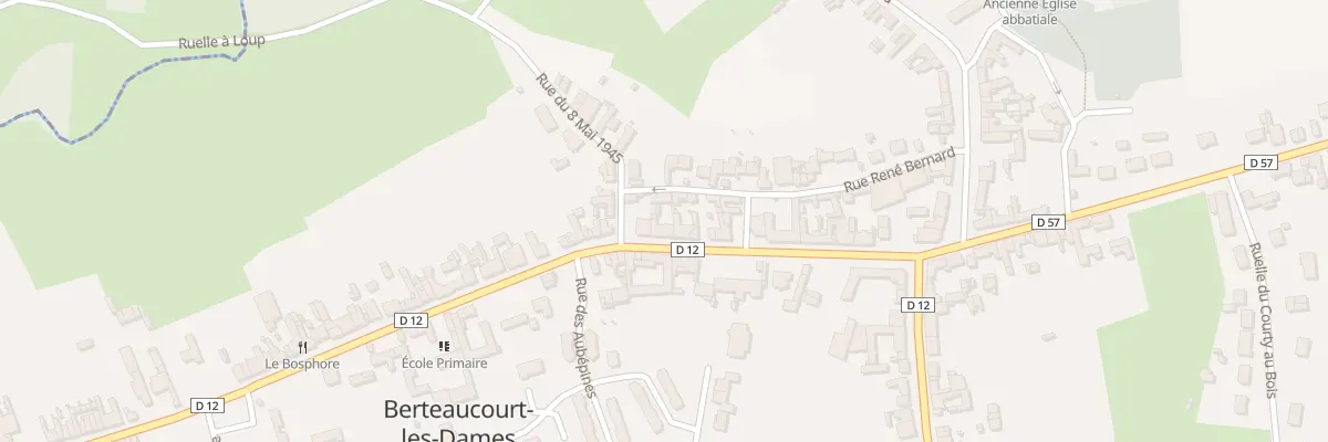 Plan du 24 Rue Eugène Létocart à Berteaucourt-les-Dames