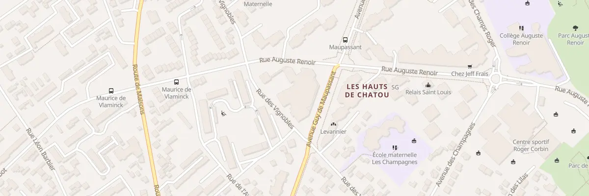 Plan du 8 Rue Auguste Renoir à Chatou