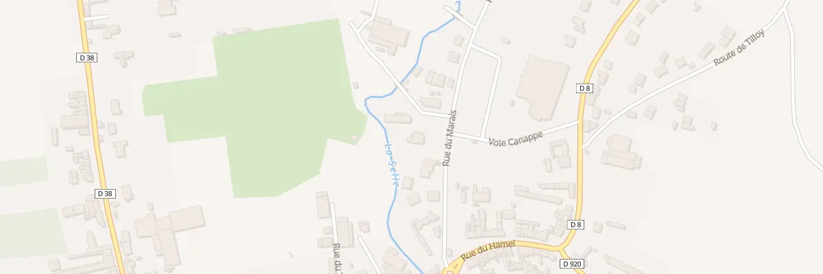 Plan du 1 Rue du Marais à Conty