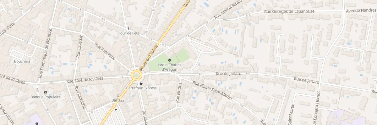 Plan du 1 Rue de Jarlard à Albi