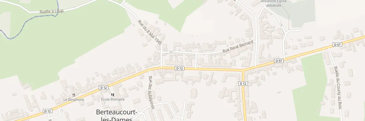 Plan du 22 Rue Eugène Létocart à Berteaucourt-les-Dames
