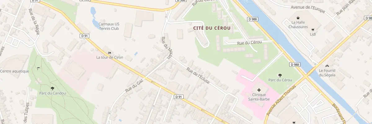 Plan du 20 Rue de l’Ecluse à Carmaux