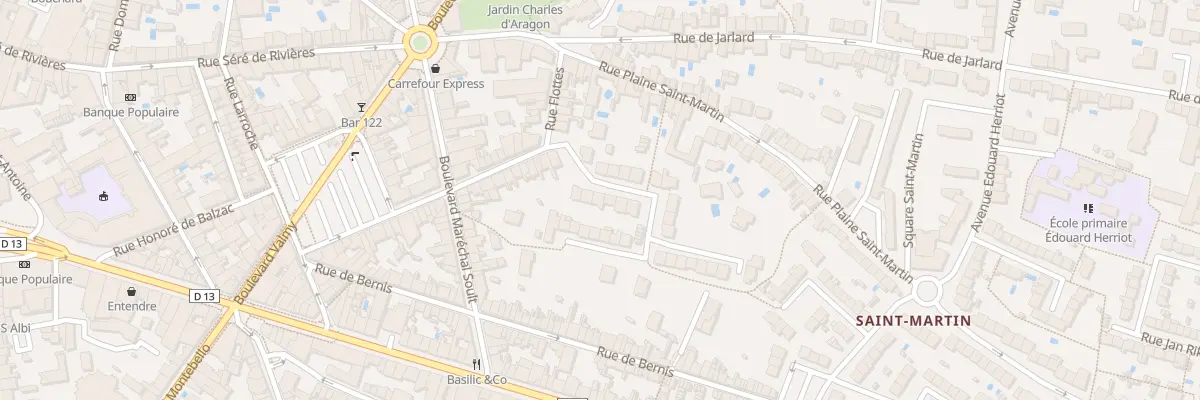 Plan du 6 Rue Plaine des Charmes à Albi