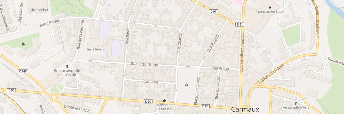 Plan du 5 Rue Chanzy à Carmaux