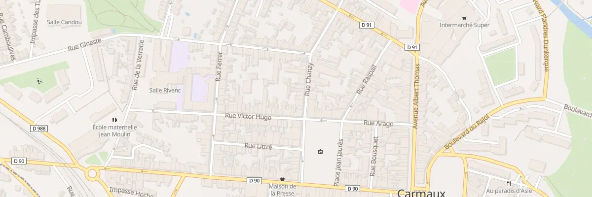Plan du 7 Rue Chanzy à Carmaux