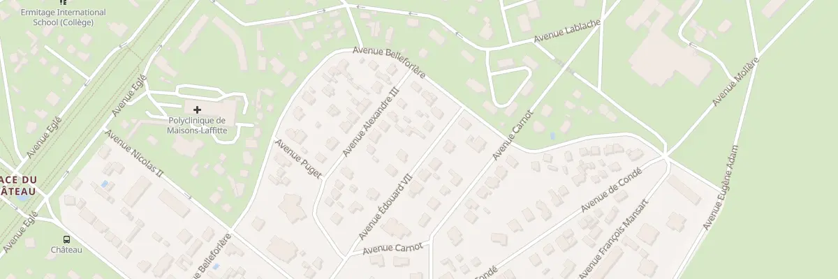Plan du 11B Av Edouard 7 à Maisons-Laffitte