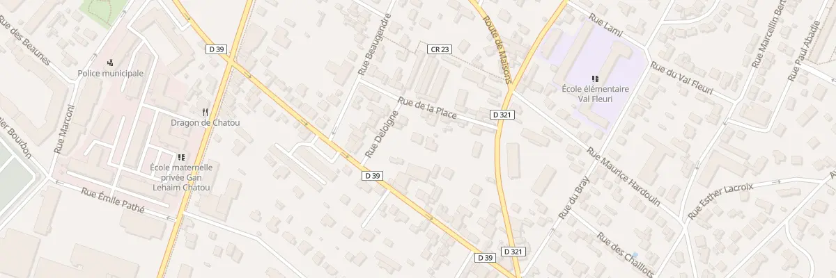 Plan du 2 Rue Deloigne à Chatou