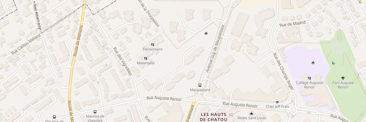 Plan du 5 Av Guy de Maupassant à Chatou