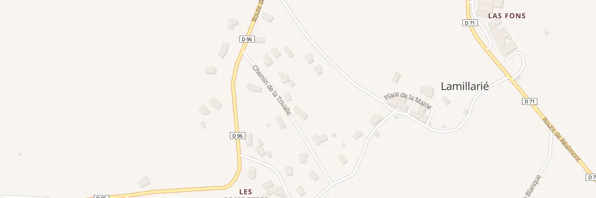 Plan du 109 Che de La Trivalle à Lamillarié