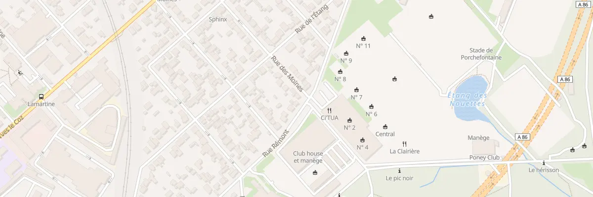 Plan du 36 Rue des Moines à Versailles