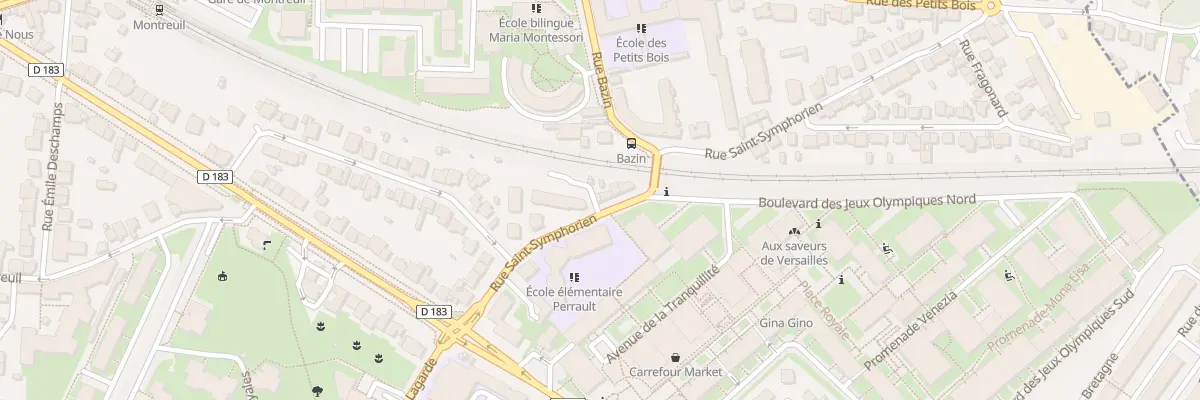 Plan du 3 Rue Saint Symphorien à Versailles