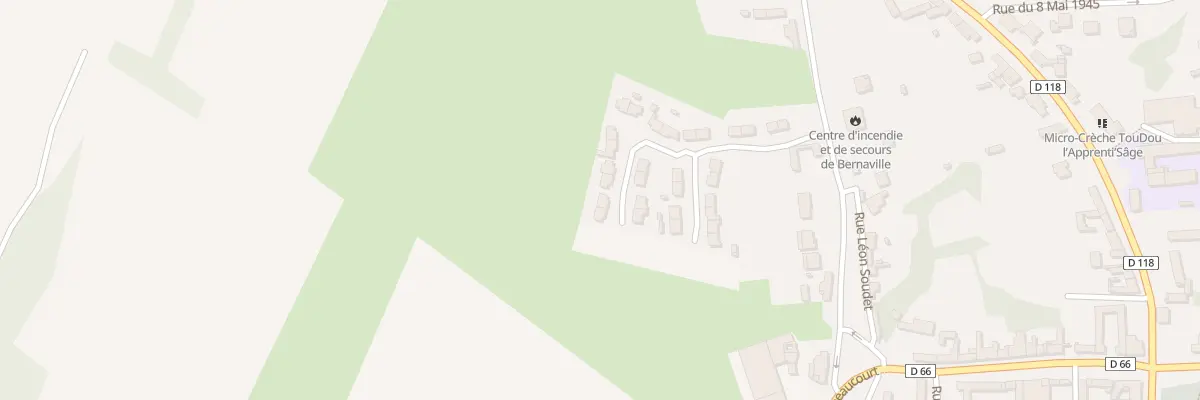 Plan du 2 Res Leon Soudet à Bernaville