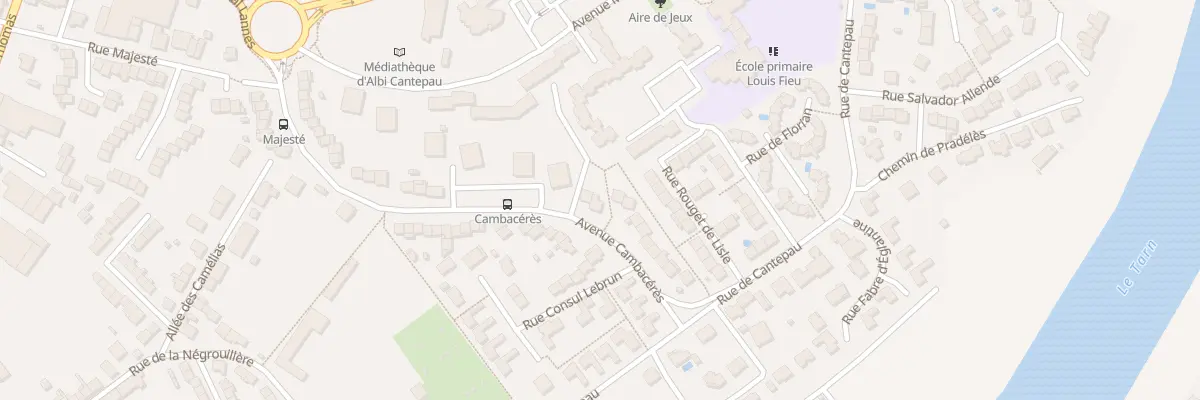 Plan du 20 Av Cambacérès à Albi