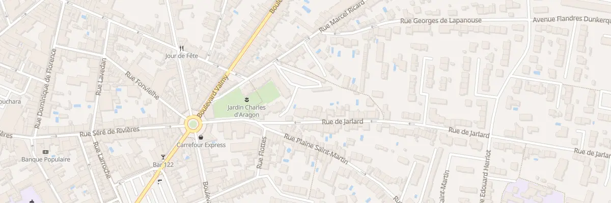 Plan du 7 Rue de Jarlard à Albi