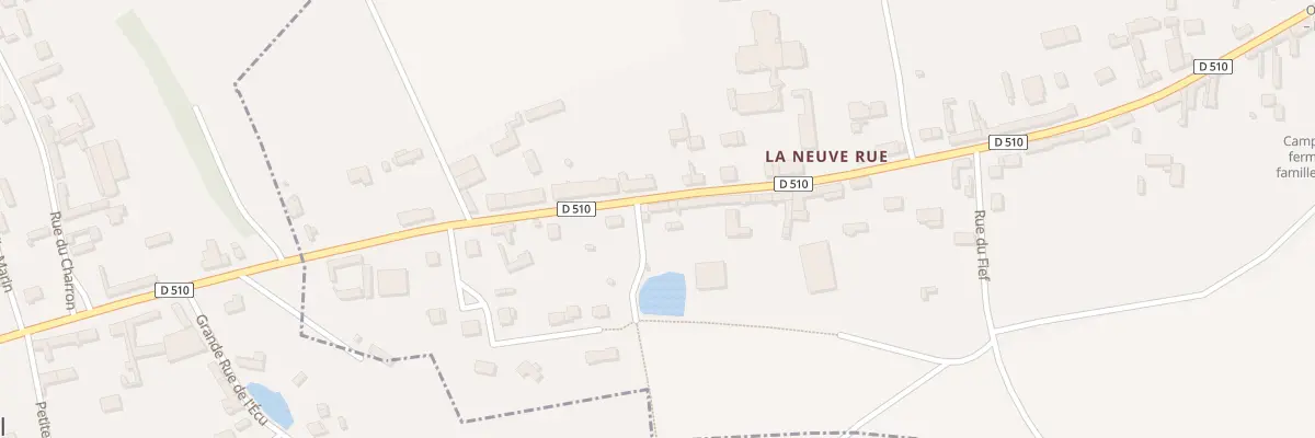 Plan du 38 Vc La Neuve Rue à Oursel-Maison