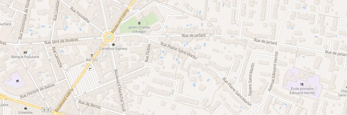 Plan du 20 Rue Plaine Saint-Martin à Albi