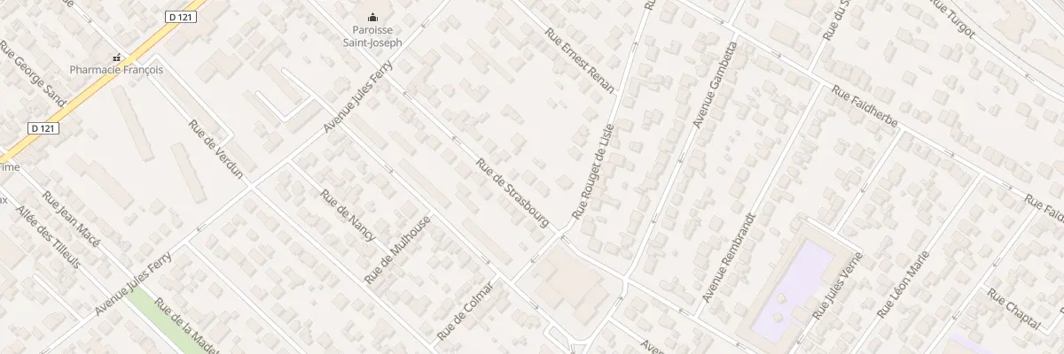 Plan du 33 Rue de Strasbourg à Sartrouville