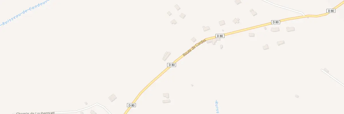 Plan du 5267 La Fabrie à Mirandol-Bourgnounac
