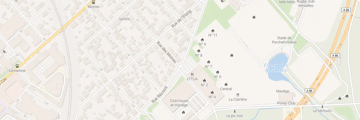 Plan du 37 Rue des Moines à Versailles