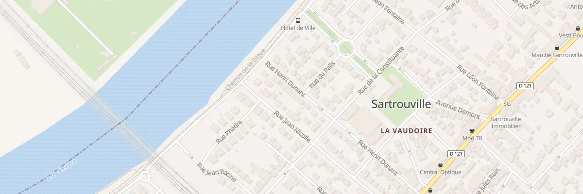 Plan du 6 Rue Henri Dunant à Sartrouville