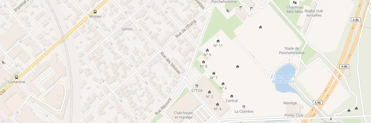 Plan du 76B Rue Rémont à Versailles