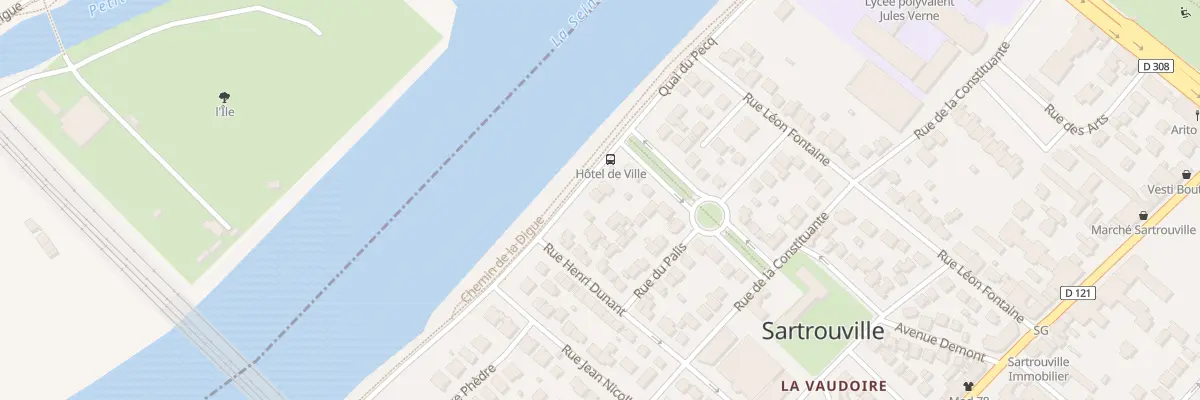 Plan du 19 Quai du Pecq à Sartrouville