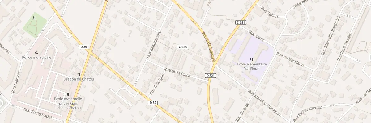 Plan du 61T Rte de Carrieres S Seine à Chatou