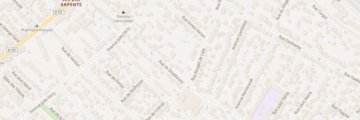 Plan du 66 Rue Rouget de l’Isle à Sartrouville