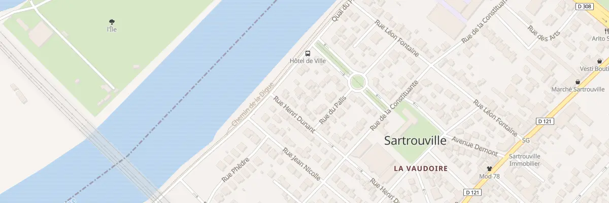 Plan du 5B Rue Henri Dunant à Sartrouville