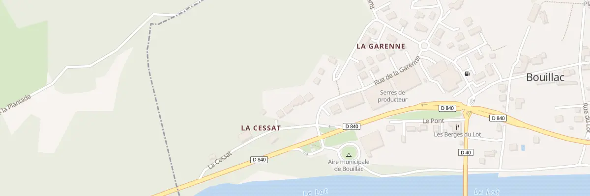 Plan du 2 La Cessat à Bouillac