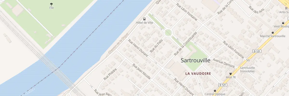 Plan du 7B Rue Henri Dunant à Sartrouville