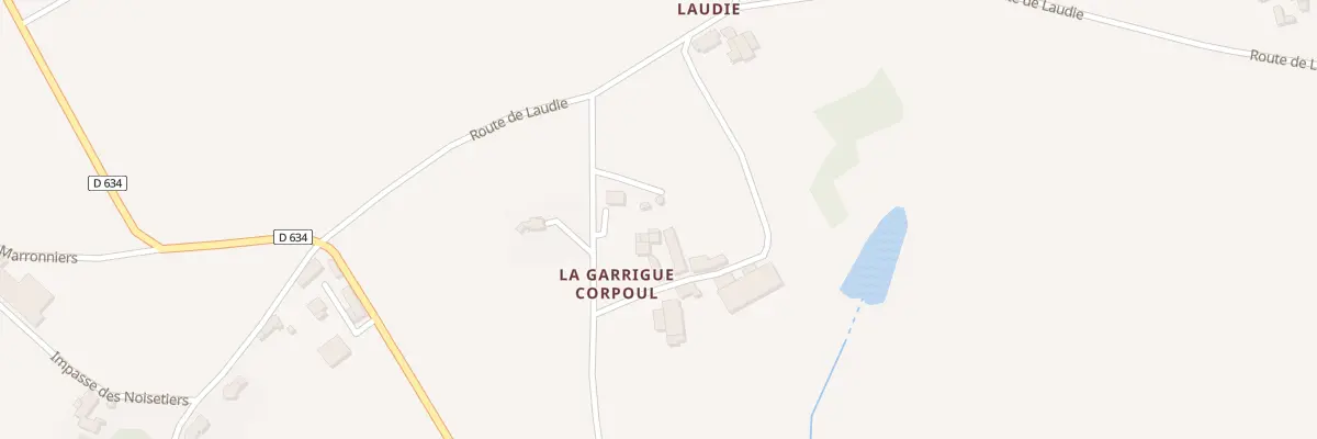 Plan du 5229T La Garrigue Corpoul à Lanuéjouls