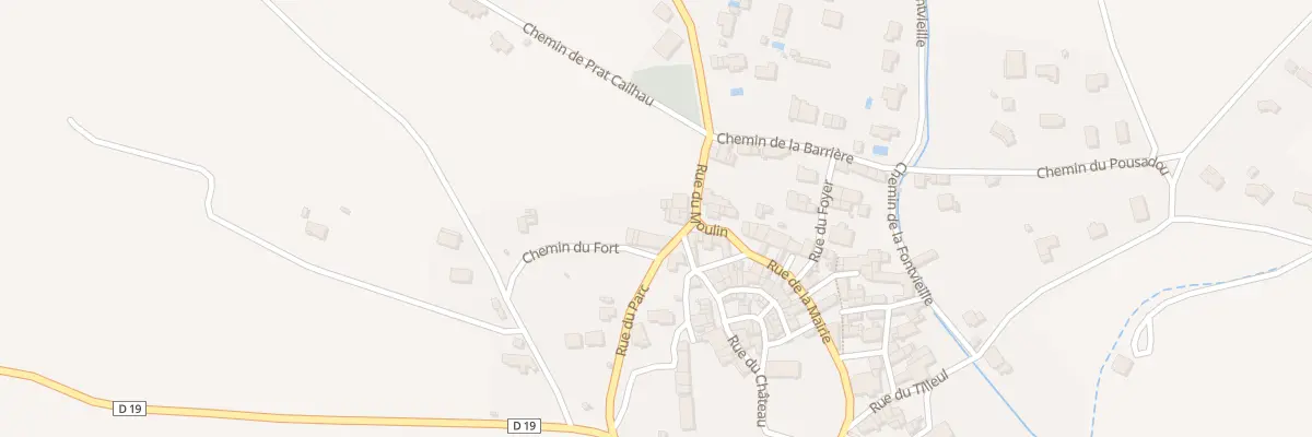 Plan du 96 Le Village à Brugairolles