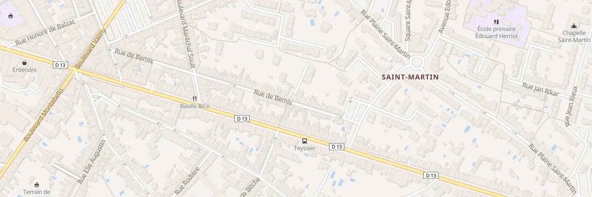 Plan du 95 Rue de Bernis à Albi