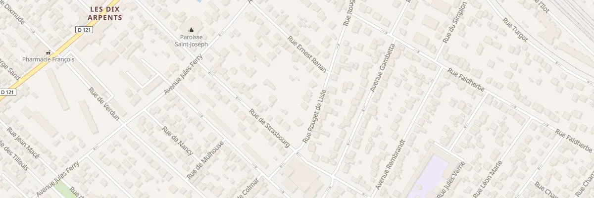 Plan du 64 Rue Rouget de l’Isle à Sartrouville