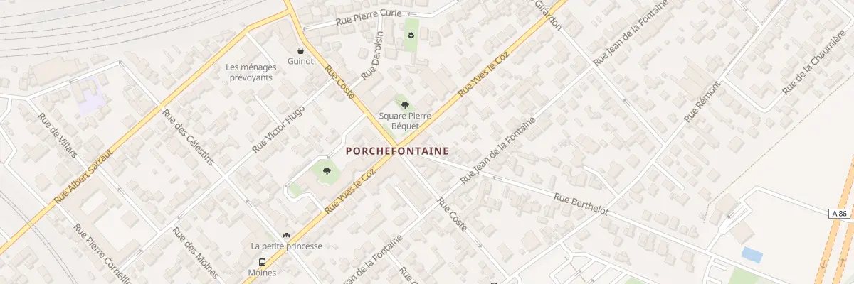 Plan du 93 Rue Yves le Coz à Versailles