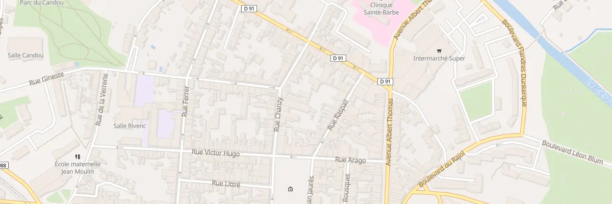 Plan du 10 Rue Chanzy à Carmaux