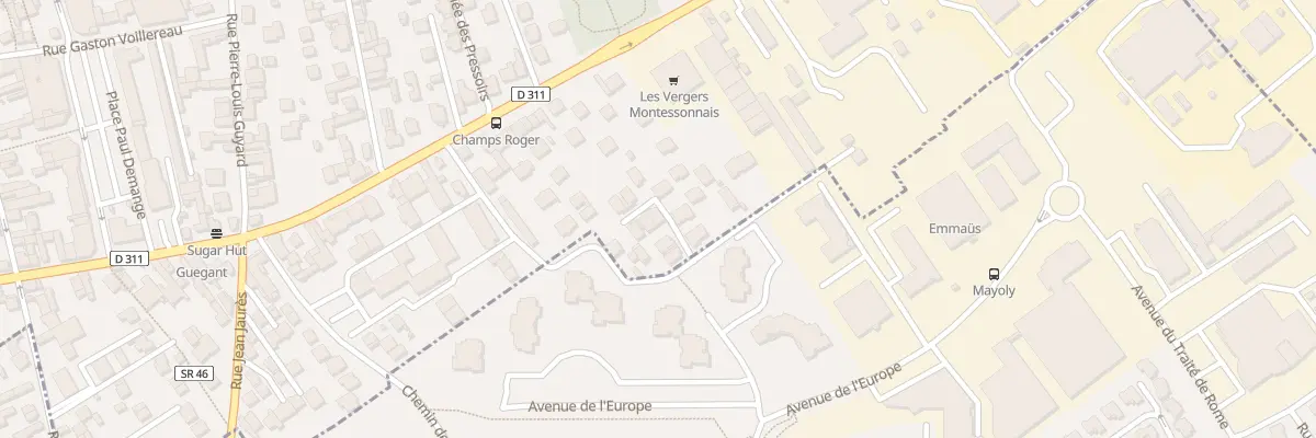 Plan du 3 All de l’Abbaye de Joyenval à Montesson