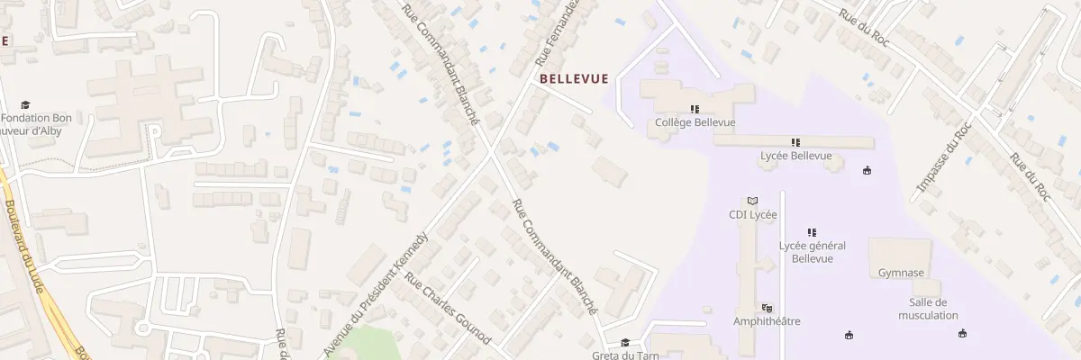 Plan du 127 Rue Cdt Blanche à Albi