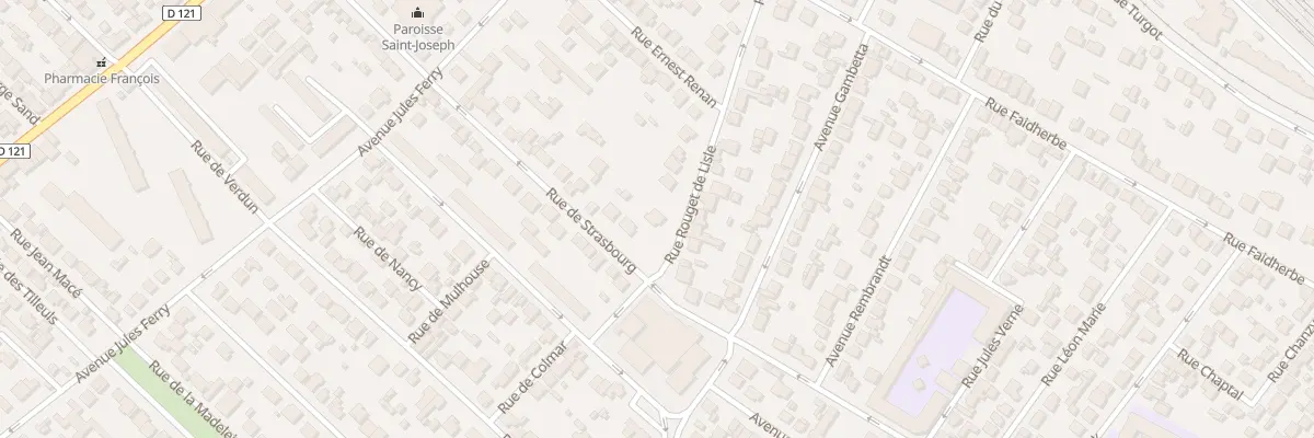 Plan du 68 Rue Rouget de l’Isle à Sartrouville