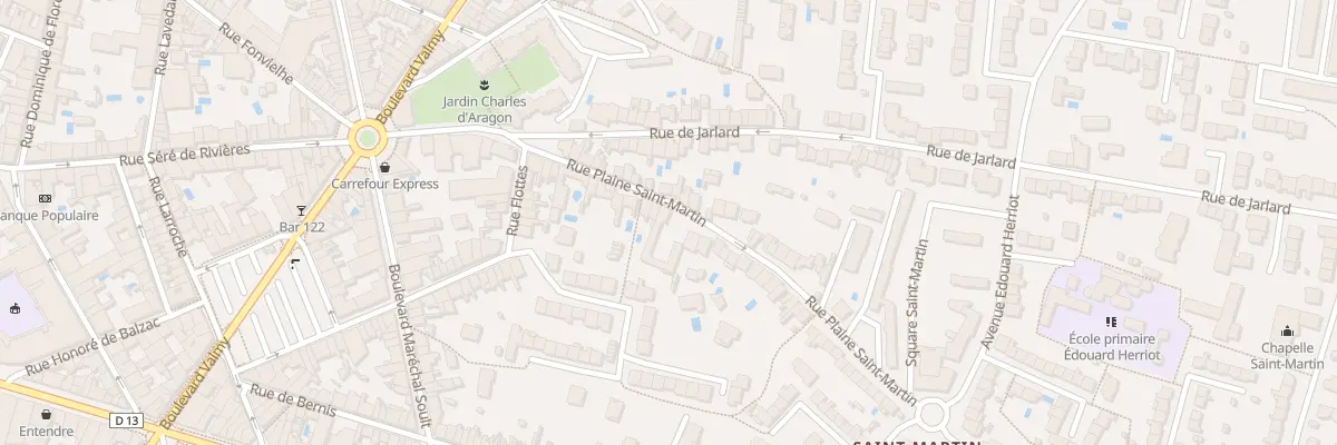 Plan du 28 Rue Plaine Saint-Martin à Albi