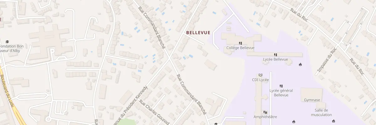 Plan du 125 Rue Cdt Blanche à Albi
