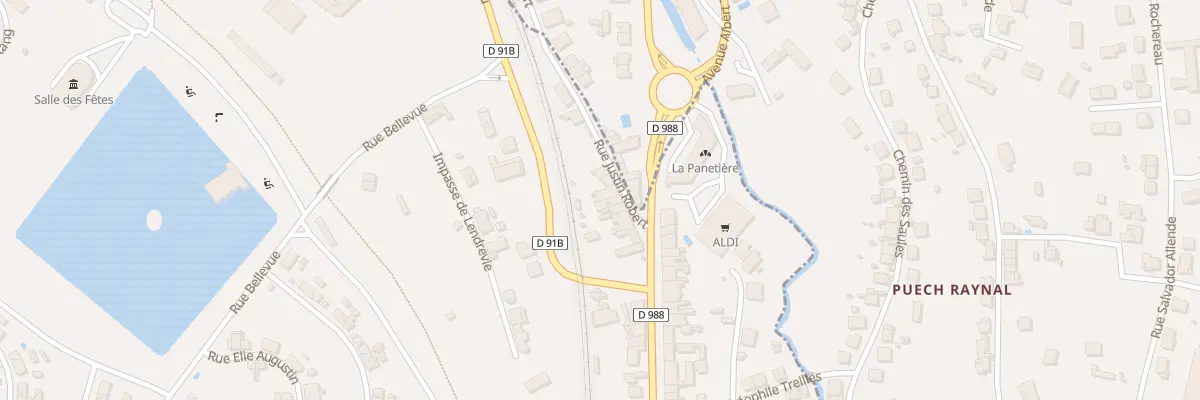 Plan du 12 Rue Justin Robert à Blaye-les-Mines