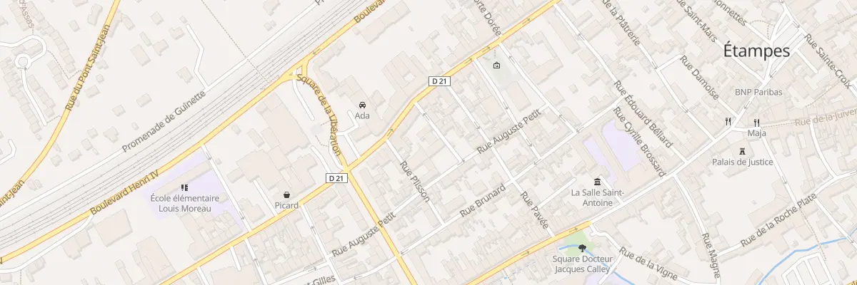 Plan de la Rue des 3 Fauchets à Étampes