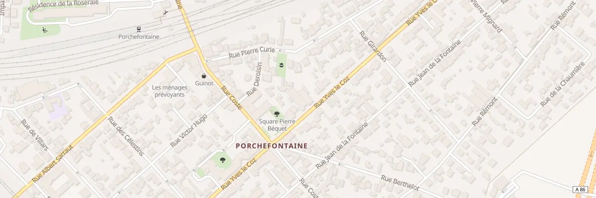Plan du 70B Rue Yves le Coz à Versailles