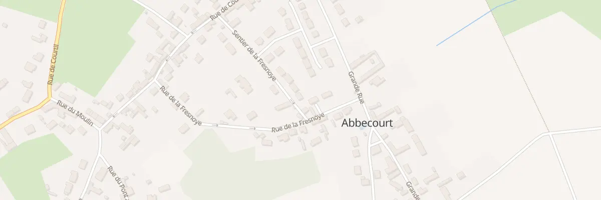 Plan du 15 Sen de la Fresnoye à Abbecourt