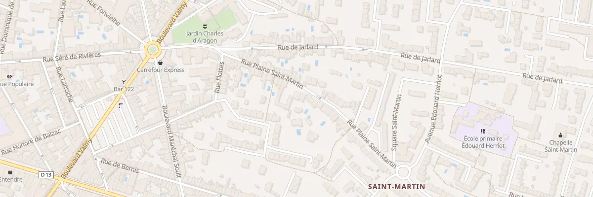 Plan du 30 Rue Plaine Saint-Martin à Albi
